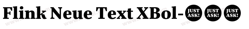 Flink Neue Text XBol字体转换